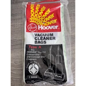 Hoover Type A Vacuum Cleaner Bags, pack of 3 Vintage Packaging